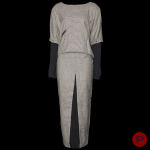 DOROTHÉE BIS E. & J. JACOBSON - 1980'S - ENSEMBLE, HAUT, JUPE, PANTALON