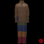 DOROTHÉE BIS E. & J. JACOBSON - AUTOMNE-HIVER 1984/85 - TUNIQUE, JUPE