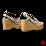 DOROTHÉE BIS - PRINTEMPS-ÉTÉ 1974 - PAIRE DE SANDALES