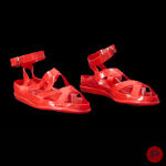 DOROTHÉE BIS - PRINTEMPS-ÉTÉ 1985 - PAIRE DE SANDALES