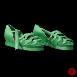 DOROTHÉE BIS - PRINTEMPS-ÉTÉ 1985 - PAIRE DE SANDALES