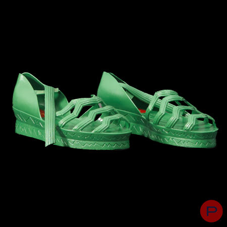 DOROTHÉE BIS - PRINTEMPS-ÉTÉ 1985 - PAIRE DE SANDALES