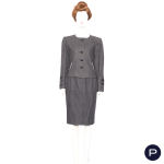 SAINT LAURENT RIVE GAUCHE - PRINTEMPS-ÉTÉ 1987 - ENSEMBLE, VESTE, JUPE