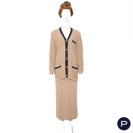 SONIA RYKIEL - CIRCA 1990 - ENSEMBLE, CARDIGAN, JUPE