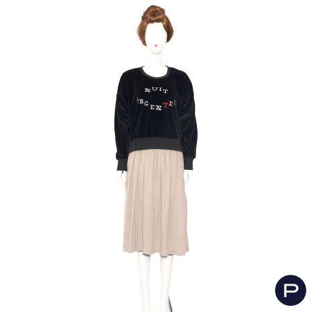 SONIA RYKIEL - 1990'S, 2000'S - SWEATER, JUPE