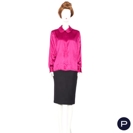 YVES SAINT LAURENT RIVE GAUCHE - CIRCA 1990 - CHEMISIER