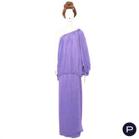 CHRISTIAN DIOR BOUTIQUE - CIRCA 1980 - ENSEMBLE, HAUT, JUPE PORTEFEUILLE