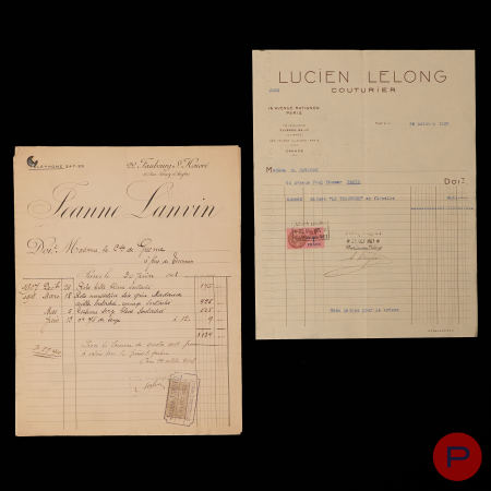 JEANNE LANVIN, LUCIEN LELONG - 1908, 1937
