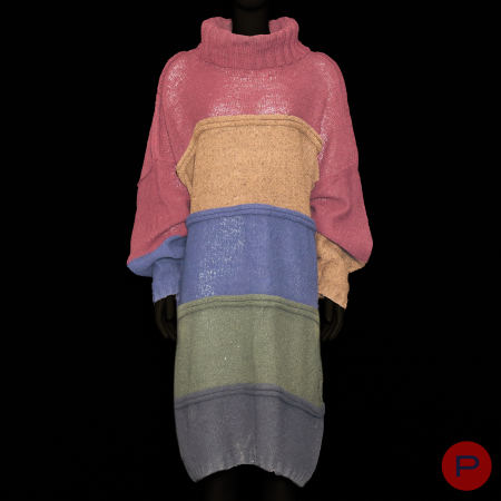 DOROTHÉE BIS E. & J. JACOBSON - AUTOMNE-HIVER 1984/85 - ROBE-PULL