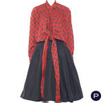 JUNIOR GAULTIER - CIRCA 1990 - CHEMISIER, CACHE-CŒUR