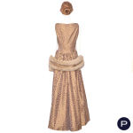 IVOIRE DE BALMAIN - 1990'S - ROBE DU SOIR