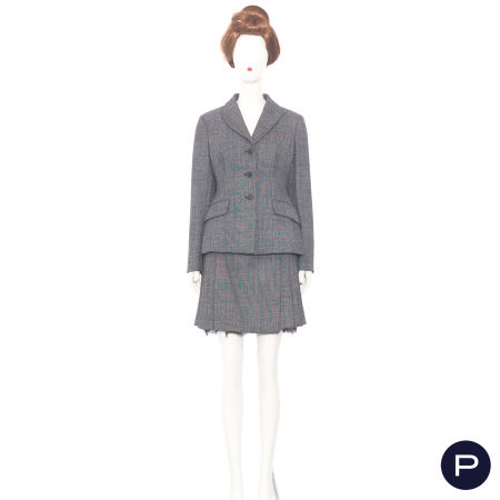 CHRISTIAN DIOR X MARIA GRAZIA CHIURI - CIRCA 2022 - ENSEMBLE, VESTE, JUPE PORTEFEUILLE