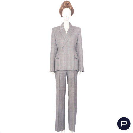 BALENCIAGA X DEMNA GVASALIA - CIRCA 2019 - ENSEMBLE, VESTE CROISÉE, PANTALON