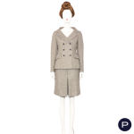 CHRISTIAN DIOR X MARIA GRAZIA CHIURI - CIRCA 2019 - ENSEMBLE, VESTE CROISÉE, JUPE-CULOTTE
