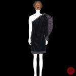 CLAUDE MONTANA - AUTOMNE-HIVER 1982/83 - ROBE