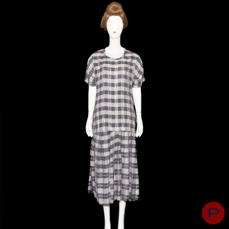COMME DES GARÇONS TRICOT - 1980'S - ENSEMBLE, HAUT, JUPE