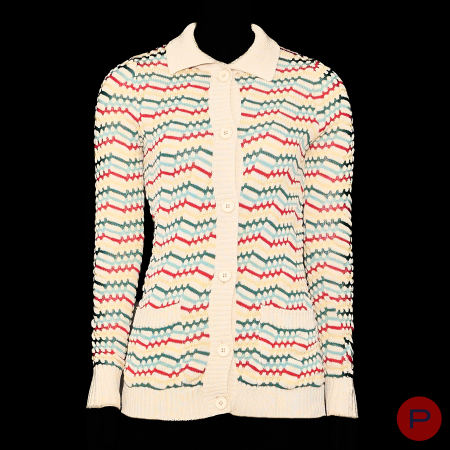 DOROTHÉE BIS E. & J. JACOBSON - PRINTEMPS-ÉTÉ 1974 - CARDIGAN