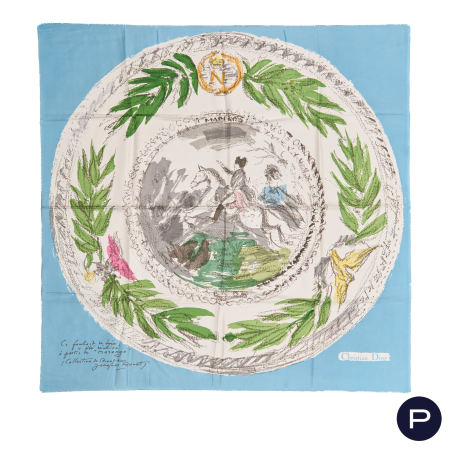 CHRISTIAN DIOR - 1980'S - CARRÉ