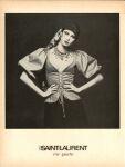 SAINT LAURENT RIVE GAUCHE - CIRCA 1977 - CORSAGE