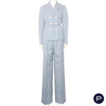 CHRISTIAN DIOR X MARIA GRAZIA CHIURI - CIRCA 2022 - ENSEMBLE, VESTE CROISÉE, PANTALON
