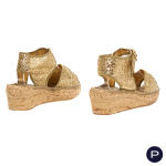 ANNE MARIE BERETTA - CIRCA 1985 - PAIRE D'ESPADRILLES