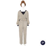 JEAN PAUL GAULTIER POUR GIBO - CIRCA 1984 - ENSEMBLE, BLOUSON, PANTALON