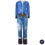 GAULTIER JEAN'S - PRINTEMPS-ÉTÉ 1997 - ENSEMBLE, T-SHIRT, PANTALON