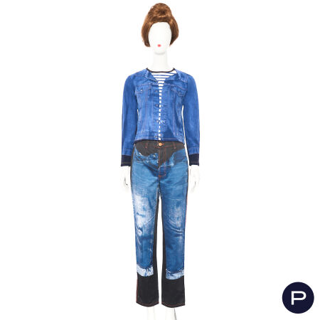 GAULTIER JEAN'S - PRINTEMPS-ÉTÉ 1997 - ENSEMBLE, T-SHIRT, PANTALON