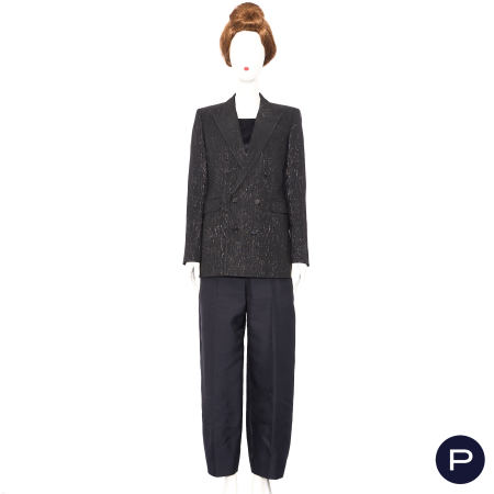 SAINT LAURENT X ANTHONY VACCARELLO - CIRCA 2019 - VESTE CROISÉE