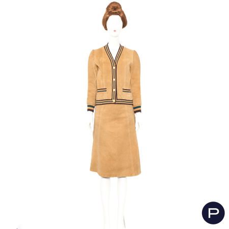 CÉLINE - 1970'S - ENSEMBLE, VESTE, JUPE