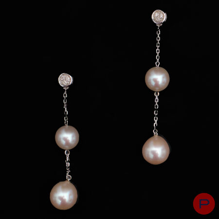 ANONYME- PAIRE DE PENDANTS D'OREILLES