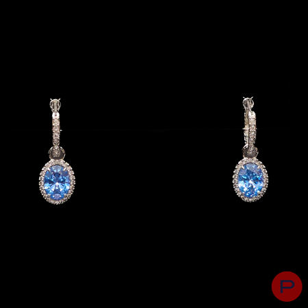 SWAROVSKI- PAIRE DE BOUCLES D'OREILLES