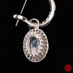 SWAROVSKI- PAIRE DE BOUCLES D'OREILLES