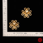 YVES SAINT LAURENT - 1980/90'S- PAIRE DE BOUCLES D'OREILLES