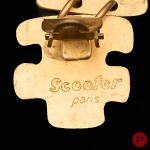 SCOOTER - 1980/90'S- PAIRE DE BOUCLES D'OREILLES
