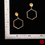 VERSUS GIANNI VERSACE - 1980/90'S- PAIRE DE BOUCLES D'OREILLES