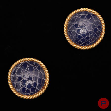 CHRISTIAN DIOR BOUTIQUE - 1990'S- PAIRE DE BOUCLES D'OREILLES