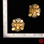 CHRISTIAN LACROIX - 1990'S- PAIRE DE BOUCLES D'OREILLES
