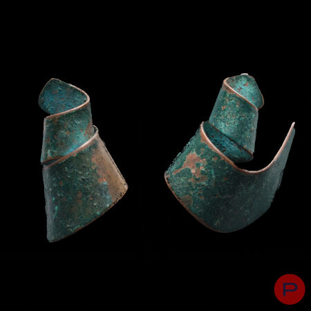 CHRISTIANE BILLET- PAIRE DE BOUCLES D'OREILLES