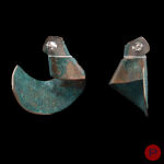 CHRISTIANE BILLET- PAIRE DE BOUCLES D'OREILLES
