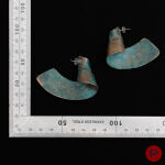 CHRISTIANE BILLET- PAIRE DE BOUCLES D'OREILLES