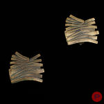 CHRISTIANE BILLET- PAIRE DE BOUCLES D'OREILLES