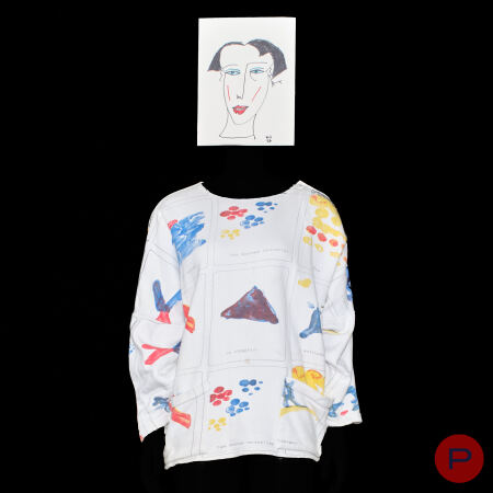 ELISABETH DE SENNEVILLE - PRINTEMPS-ÉTÉ 1985 - SWEATER