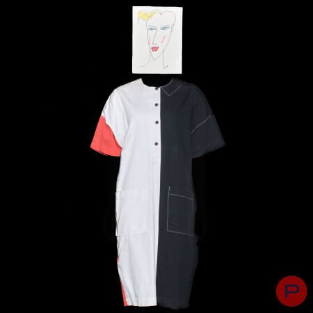 E. DE SENNEVILLE - PRINTEMPS-ÉTÉ 1989 - ROBE