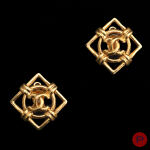 CHANEL - 1980/90'S- PAIRE DE BOUCLES D'OREILLES