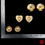 YVES SAINT LAURENT - 1980'S- BOUCLES D'OREILLES