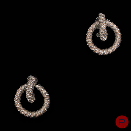 HERMÈS- PAIRE DE BOUCLES D'OREILLES