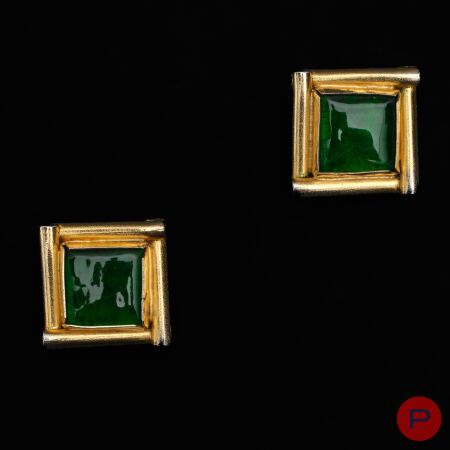 CHANEL - 1980/90'S- PAIRE DE BOUCLES D'OREILLES