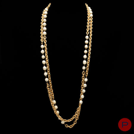 CHANEL - 1980/90'S- SAUTOIR  DOUBLE