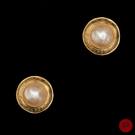 KARL LAGERFELD- PAIRE DE BOUCLES D'OREILLES